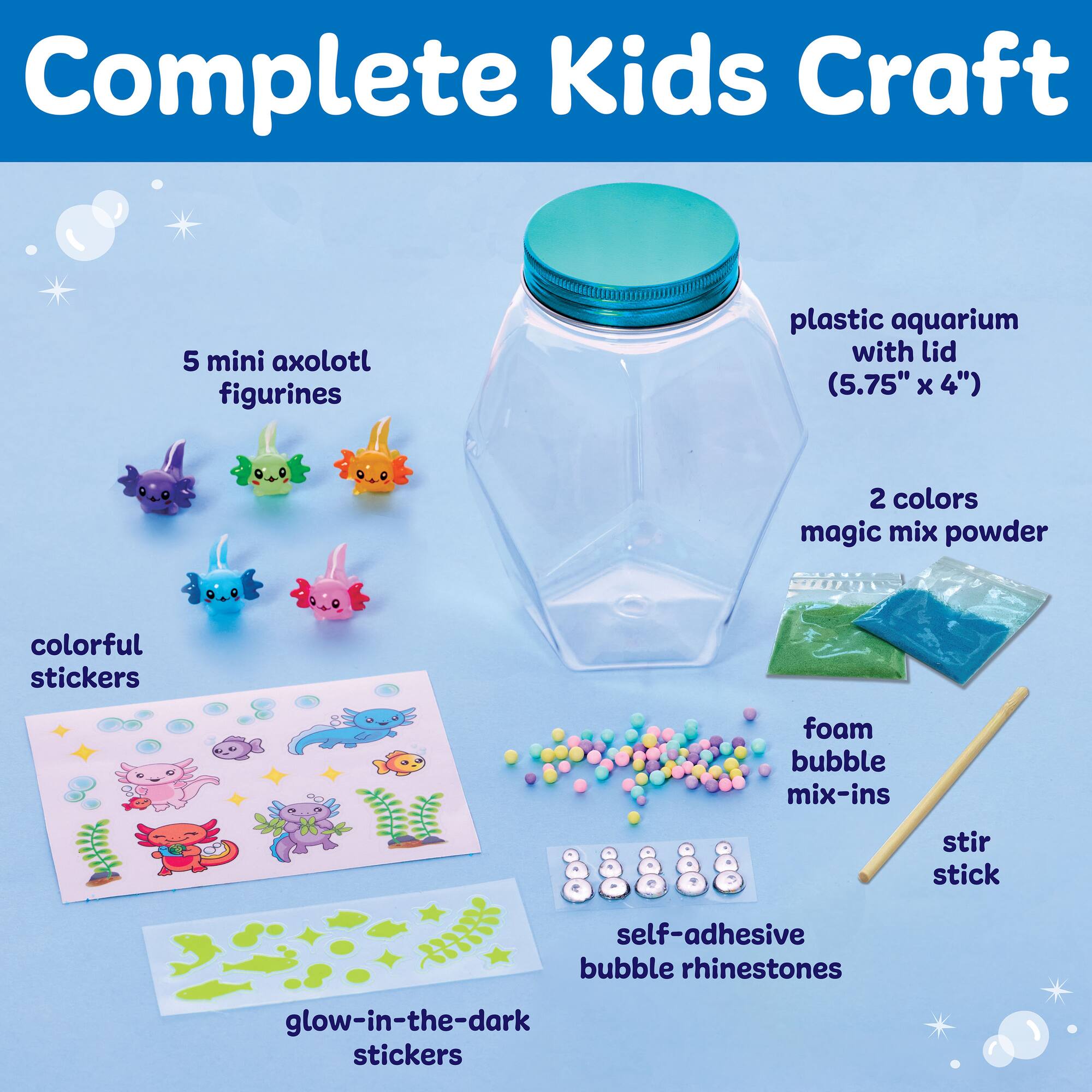 Creativity for Kids® Glowing Axolotl Aquarium